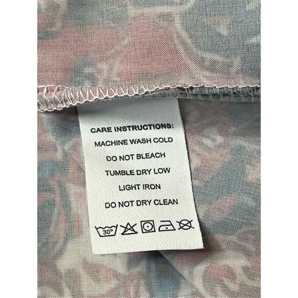 Made With Love Red Floral Pleated Sleeveless A-Line Dress LARGE NWT‎ Romantic - Picture 8 of 9